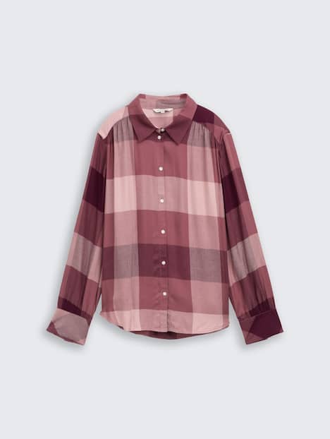 Hemdbluse mit Karomuster