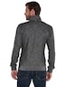 Herren Sweatjacke mit Stehkragen , Dunkelgrau