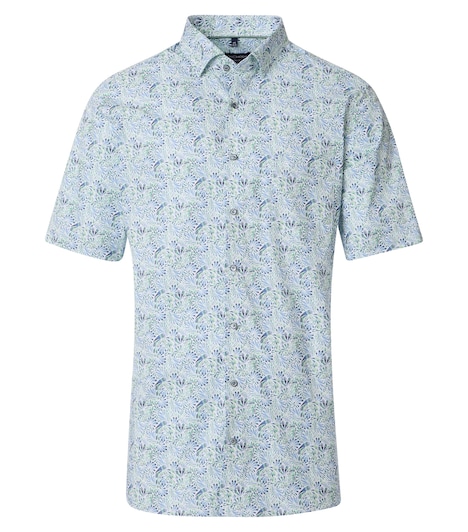 Businesshemd Kurzarm Print Modern Fit