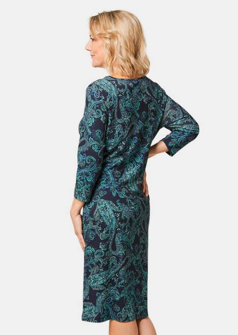 Elastische jersey jurk met modieuze print