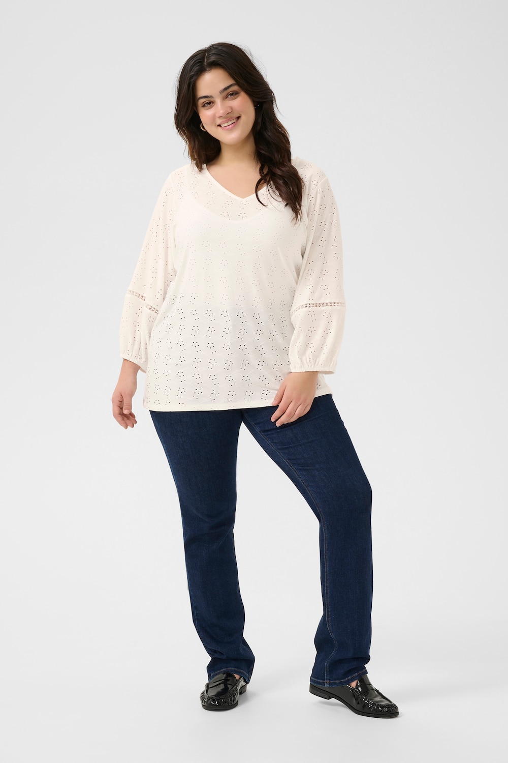 Langarm-Bluse Regular fit