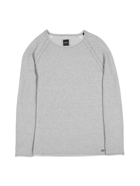 Herren Pullover Rundhals , Silbergrau
