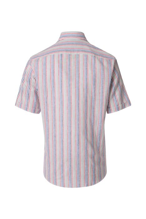 Leinenhemd Kurzarm gestreift Comfort Fit