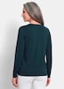 Baumwollpullover mit V-Ausschnitt