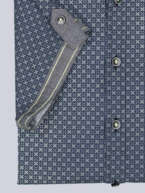 engbers Herren Kurzarm-Hemd gemustert , Hellgruen