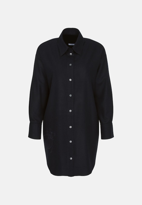 Damen Longbluse - Uni Melange