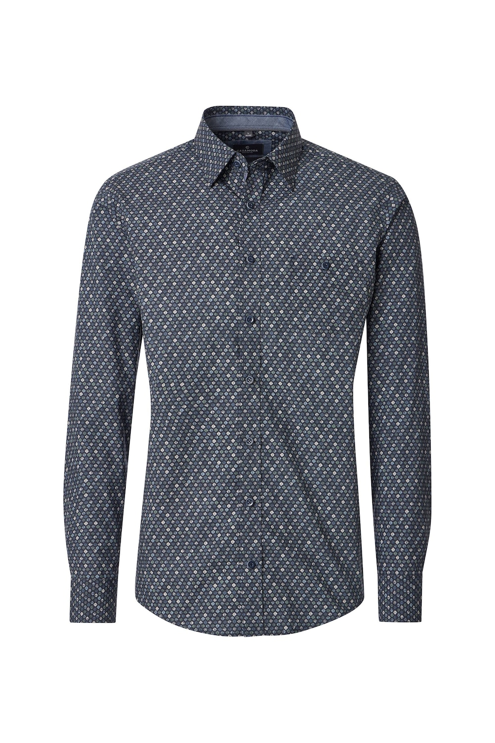Freizeithemd Langarm Print Casual Fit