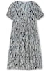 Kleid Kurzarm Print Ohne Kragen