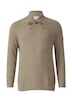 Wollmix-Pullover mit Schalkragen und Struktur