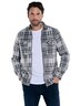 engbers Herren Flauschiges Overshirt kariert , Anthrazit