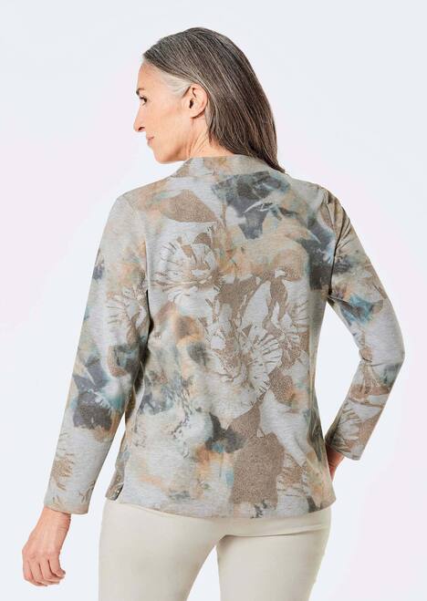 Elegantes Langarmshirt mit Foliendruck