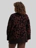 Loose Fit Cardigan mit Leo-Muster