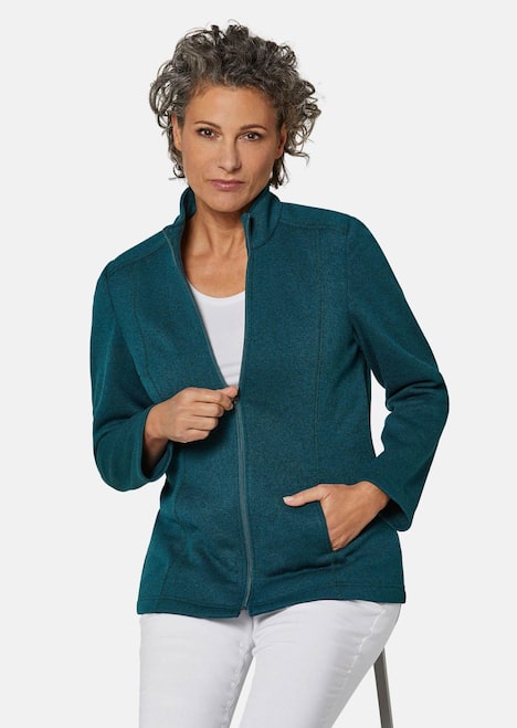 GOLDNER Tricot fleece jasje Heerlijk zacht tricot fleece jasje
