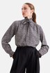 Damen Ausgestellte Bluse - Druck