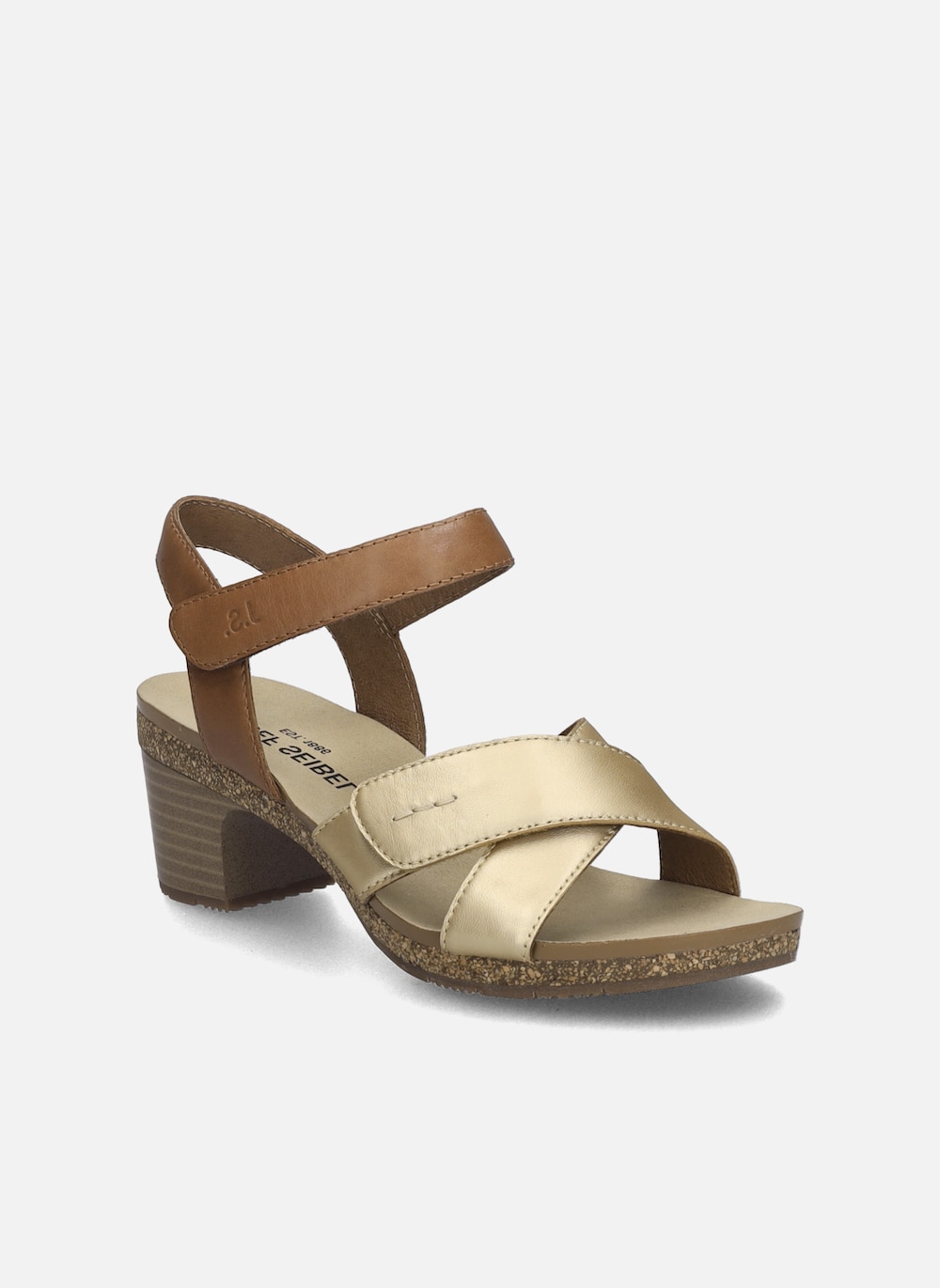 Damen Sandale Grace 01, gold-kombi