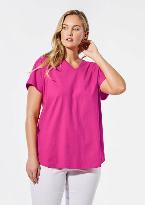 Shirt mit V-Ausschnitt