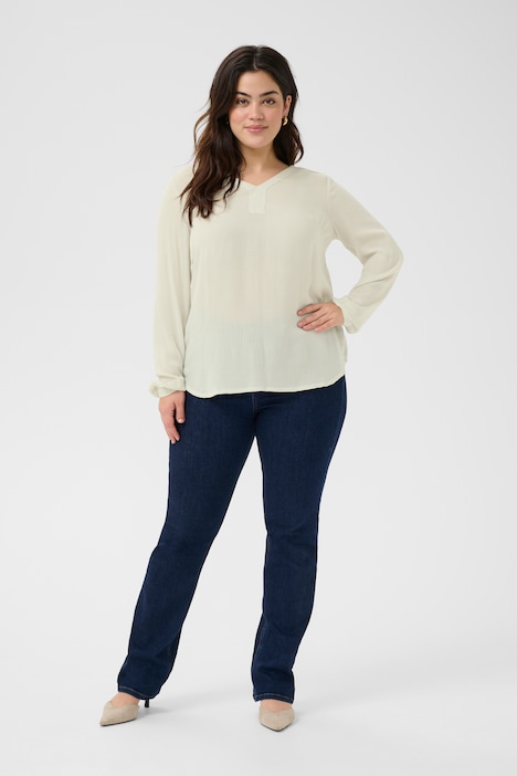 Langarm-Bluse Regular fit