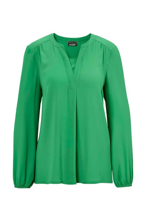 Bluse mit Tunika Ausschnitt
