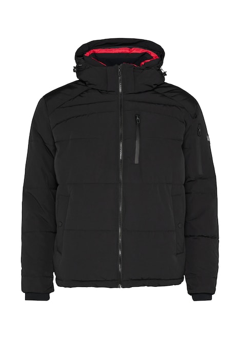 Wasserabweisende Steppjacke mit abnehmbarer Kapuze