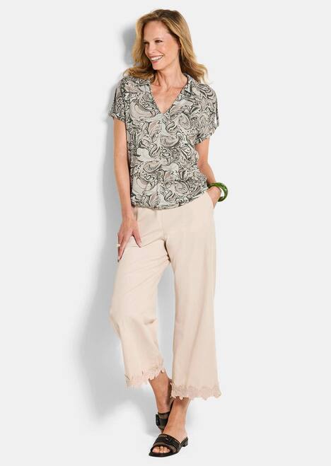 Blusenshirt mit Paisley-Muster