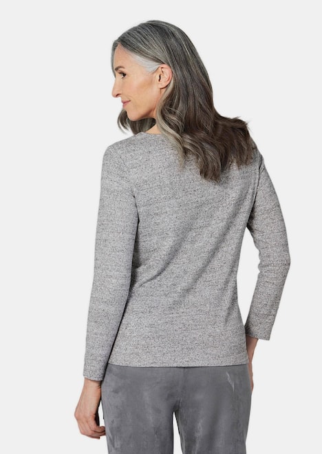 Shirt met applicatie en lange mouwen