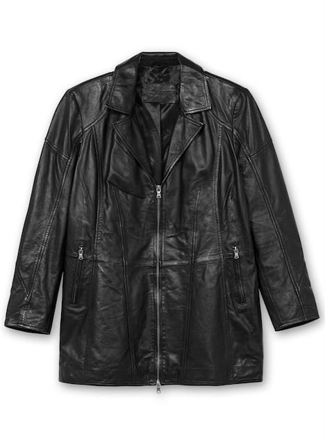 Leder-Jacke