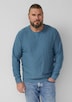 Strickpullover mit Flammgarnstruktur und Rollkante