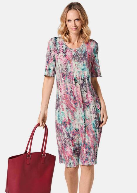 GOLDNER Jurk met print Gedess. jersey jurk