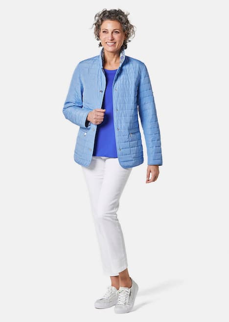 Leichte Druck-Steppjacke zum wenden