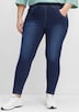 Schlupfjeans Jeggings mit breitem Gummibund Rundumdehnbund Uni