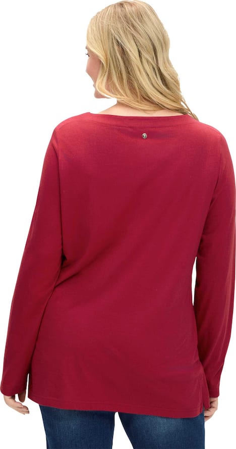 Langarm-Shirt Langarm Sonstiges Muster Ohne Kragen