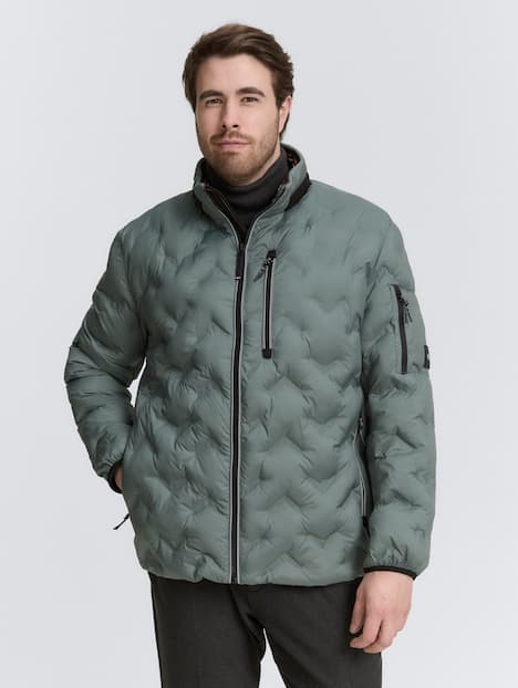 Hybrid Lightweight Steppjacke mit verstaubarer Kapuze