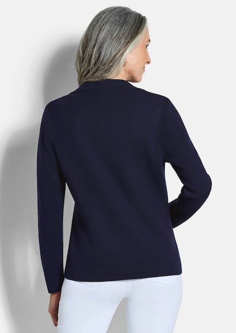 Milano-Ripp-Blazer mit Reverskragen