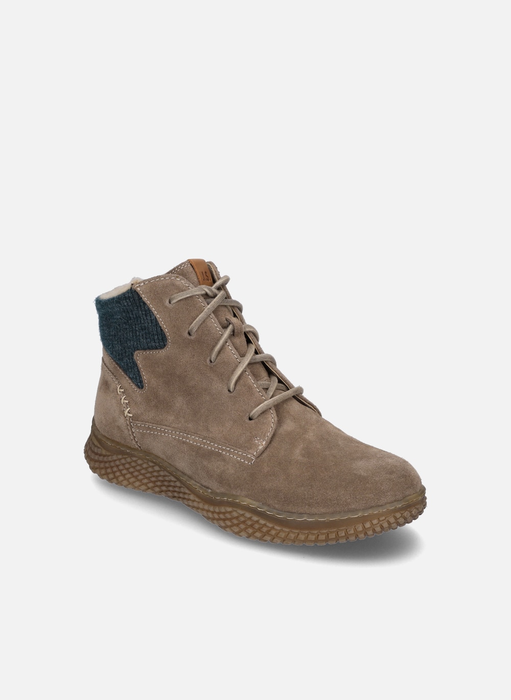 Damen Stiefelette Amelie 09, taupe-kombi