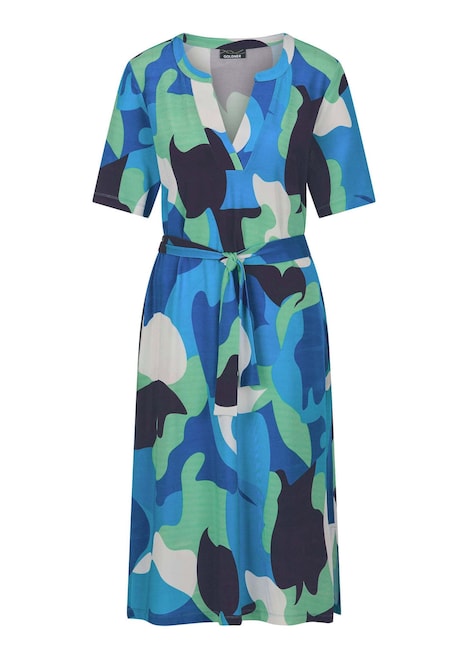 Bedrukte jurk met organisch patroon