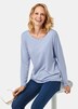 Langarmshirt mit tonaler Zierkante