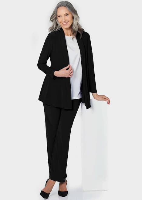 Leichte Shirtjacke lila mit Stretch