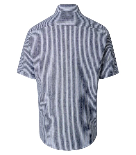 Leinenhemd kurzarm gestreift Casual Fit
