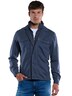 engbers Herren Sweatjacke mit Nylon-Einsatz , Saphirblau