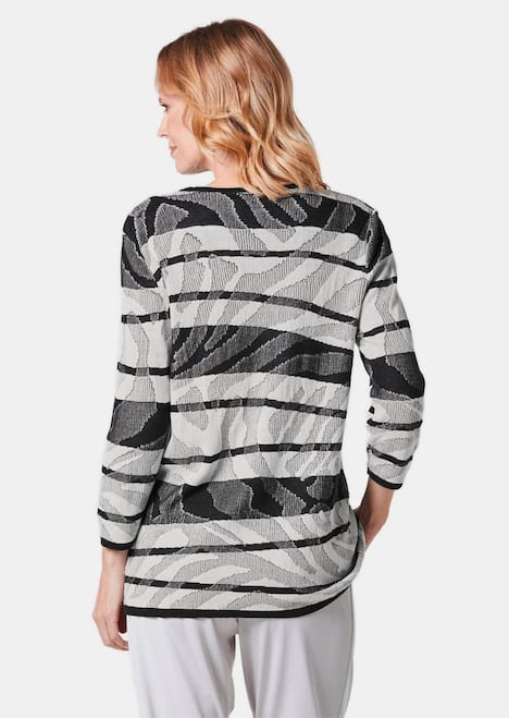 Strickjacke mit V-Ausschnitt