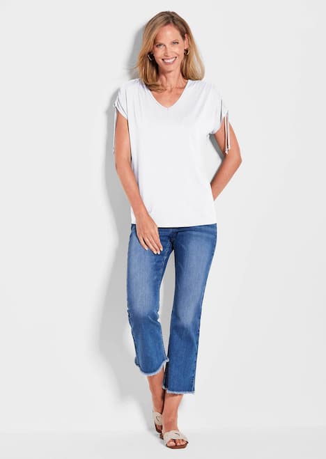 Kurzarm Viskose-Oberteil