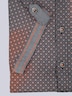 Herren Kurzarm-Hemd gemustert , Orange