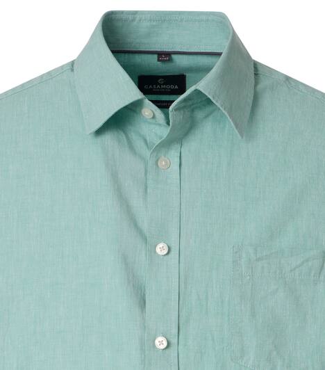 Leinenhemd uni Casual Fit