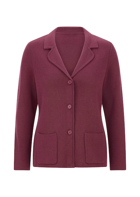 Milano-Ripp-Blazer mit Reverskragen