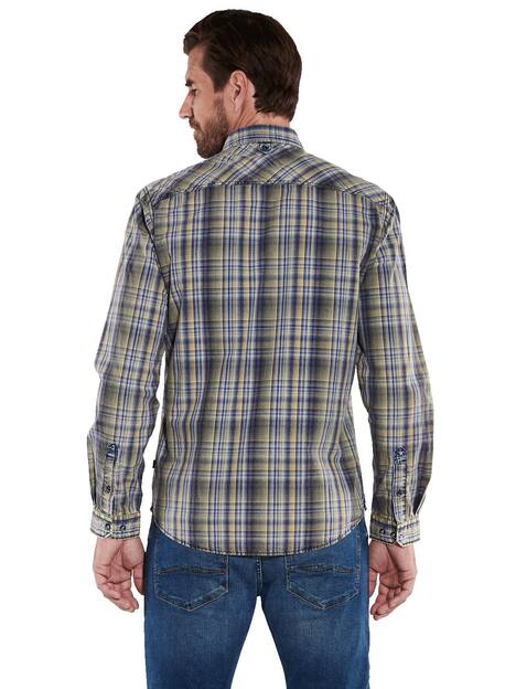 engbers Herren Langarm-Hemd kariert , Hellgruen