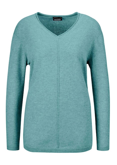 Basicpullover mit V-Ausschnitt