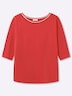 3/4-Arm-Shirt 3/4-Arm-Shirt mit Glitzergarn am Ausschnitt 3/4-Arm keine Angabe