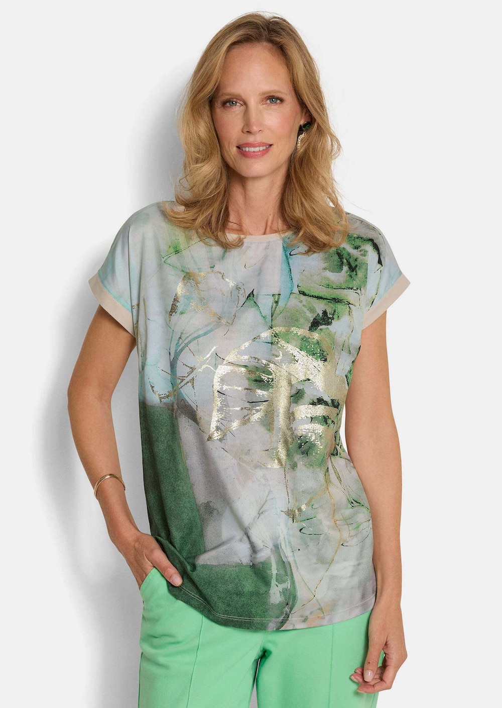 Druckshirt mit Folienprint