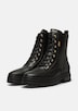 Stiefel in Leder-Optik mit Schnürung
