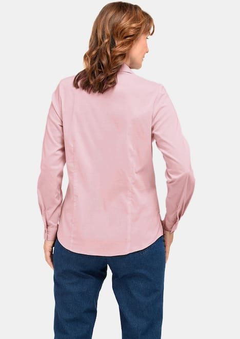 Unentbehrliche Langarmbluse mit Elasthananteil